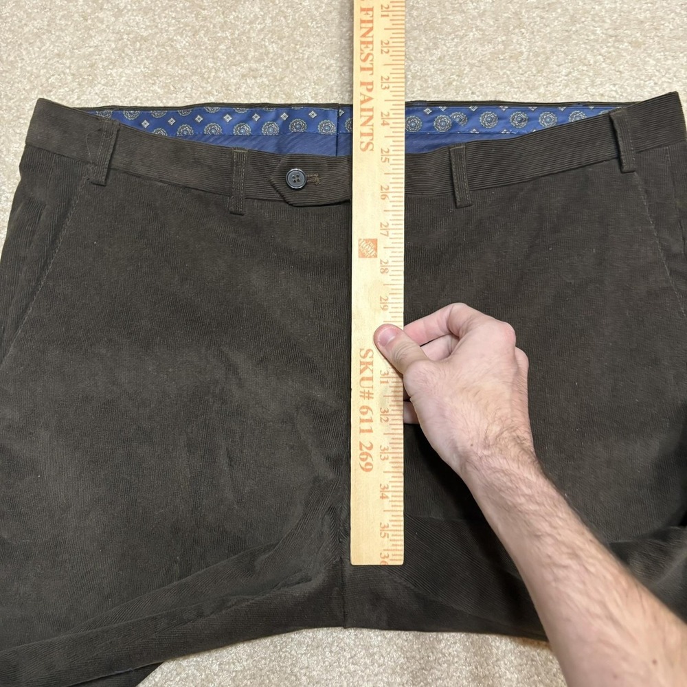 Lauren Ralph Lauren Corduroy Dress Pants Mens 36x30 Brown Stretch Classic Fit - Picture 9 of 9